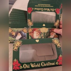 Old world Christmas ornament boxes 10 count